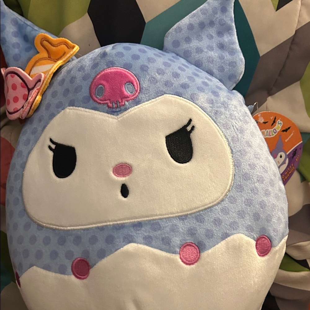 Hello Kitty Blue and White Stuffed Animal